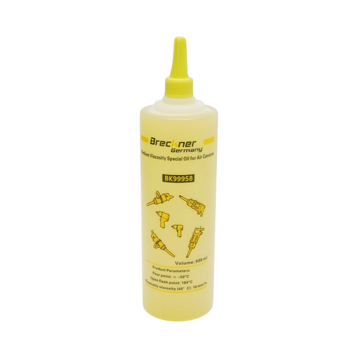 Ulei special cu vascozitate medie pentru scule pneumatice cu impact galben 500ml Breckner Germany