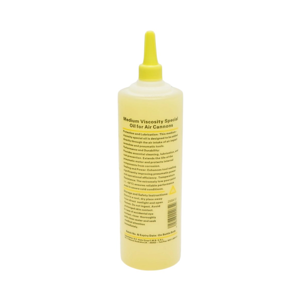 Ulei special cu vascozitate medie pentru scule pneumatice cu impact galben 500ml Breckner Germany - imagine 2