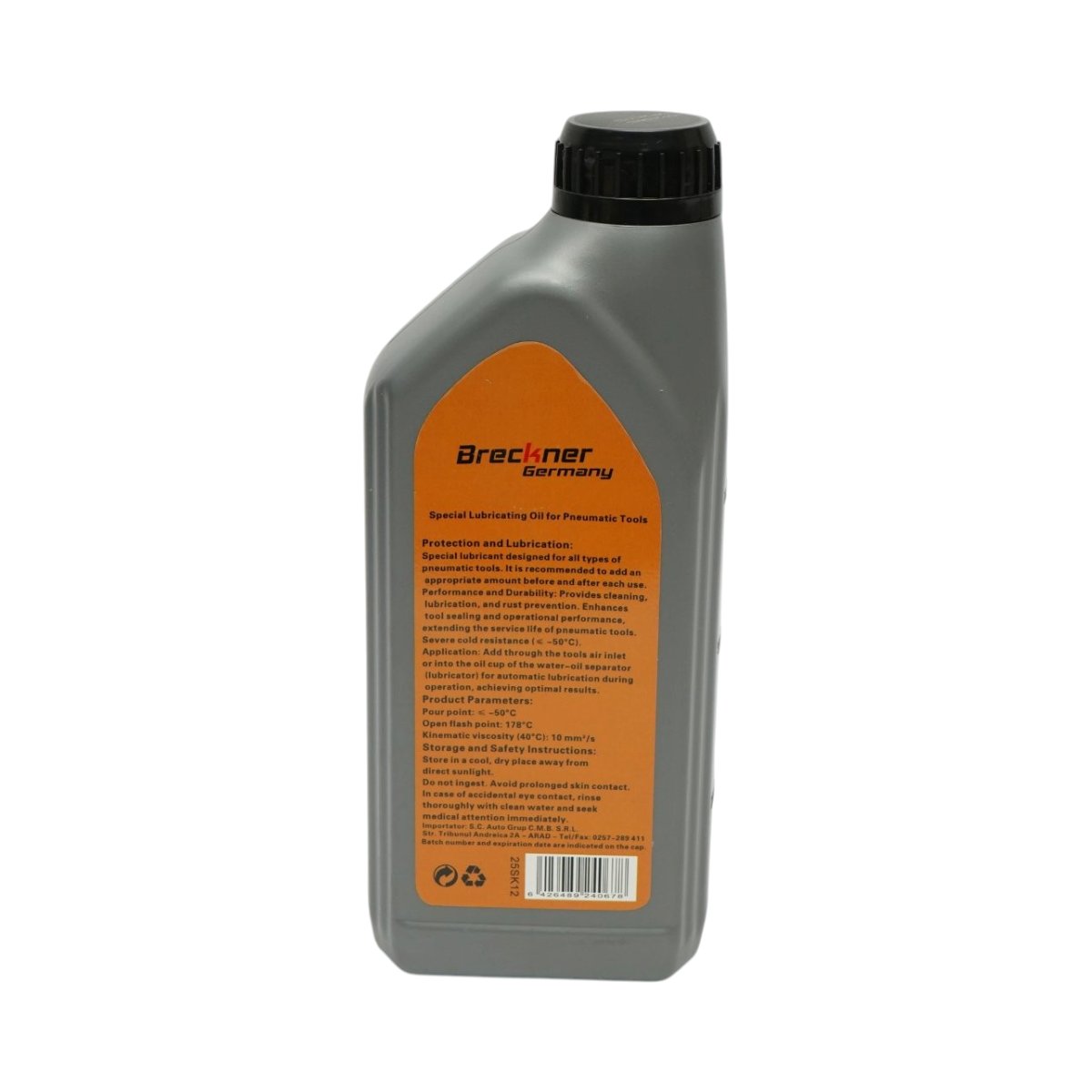 Ulei lubrifiant special pentru scule pneumatice transparent 1L Breckner Germany - imagine 3