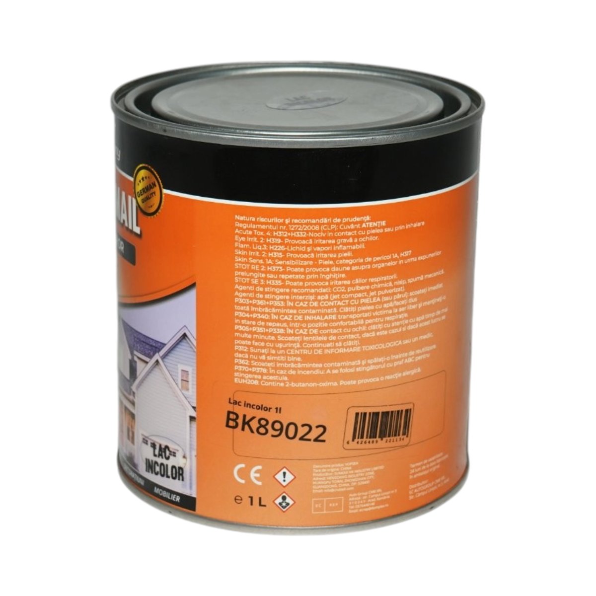 Vopsea email anticoroziva 3 in 1 lac incolor pe baza de solvent 1L, direct pe rugina, interior si exterior Breckner Germany - imagine 3