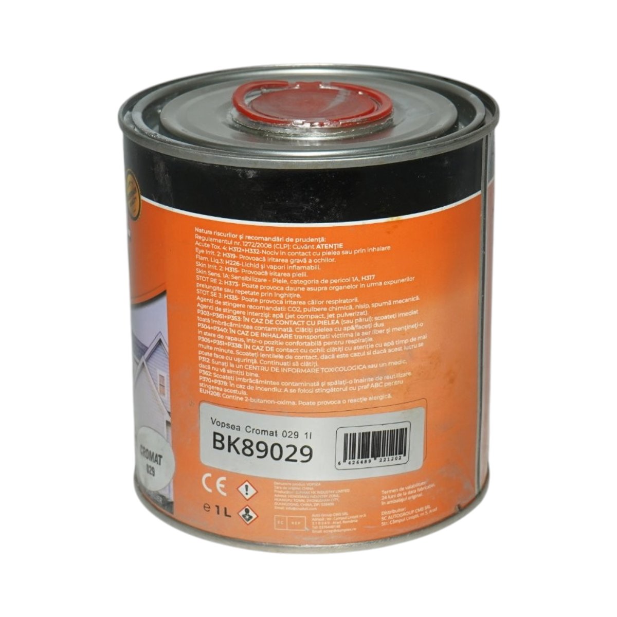 Vopsea email anticoroziva 3 in 1 crom metalizat 029 pe baza de solvent 1L, direct pe rugina, interior si exterior Breckner Germany - imagine 3