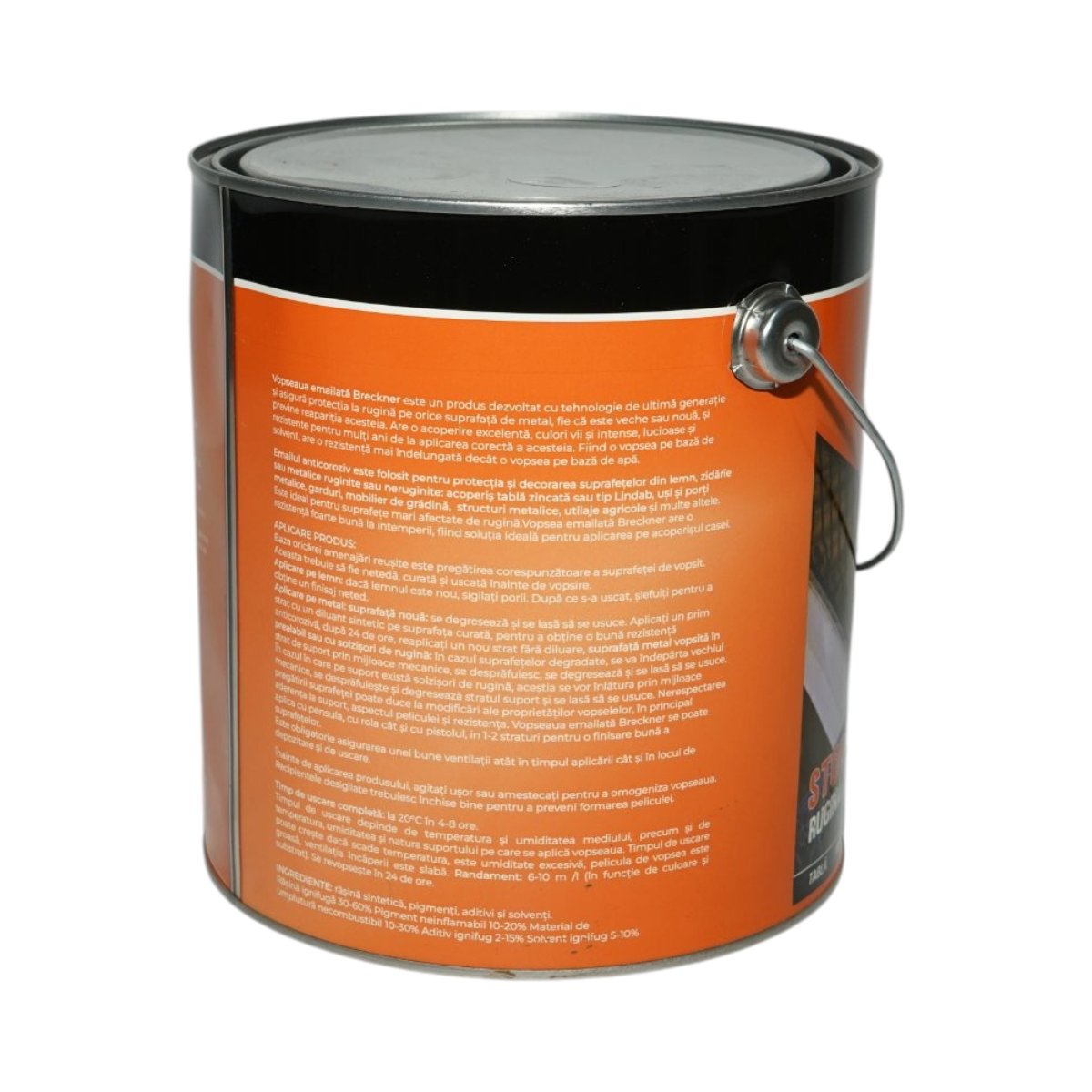 Vopsea email anticoroziva 3 in 1 lac incolor pe baza de solvent 3.5L, direct pe rugina, interior si exterior Breckner Germany - imagine 2