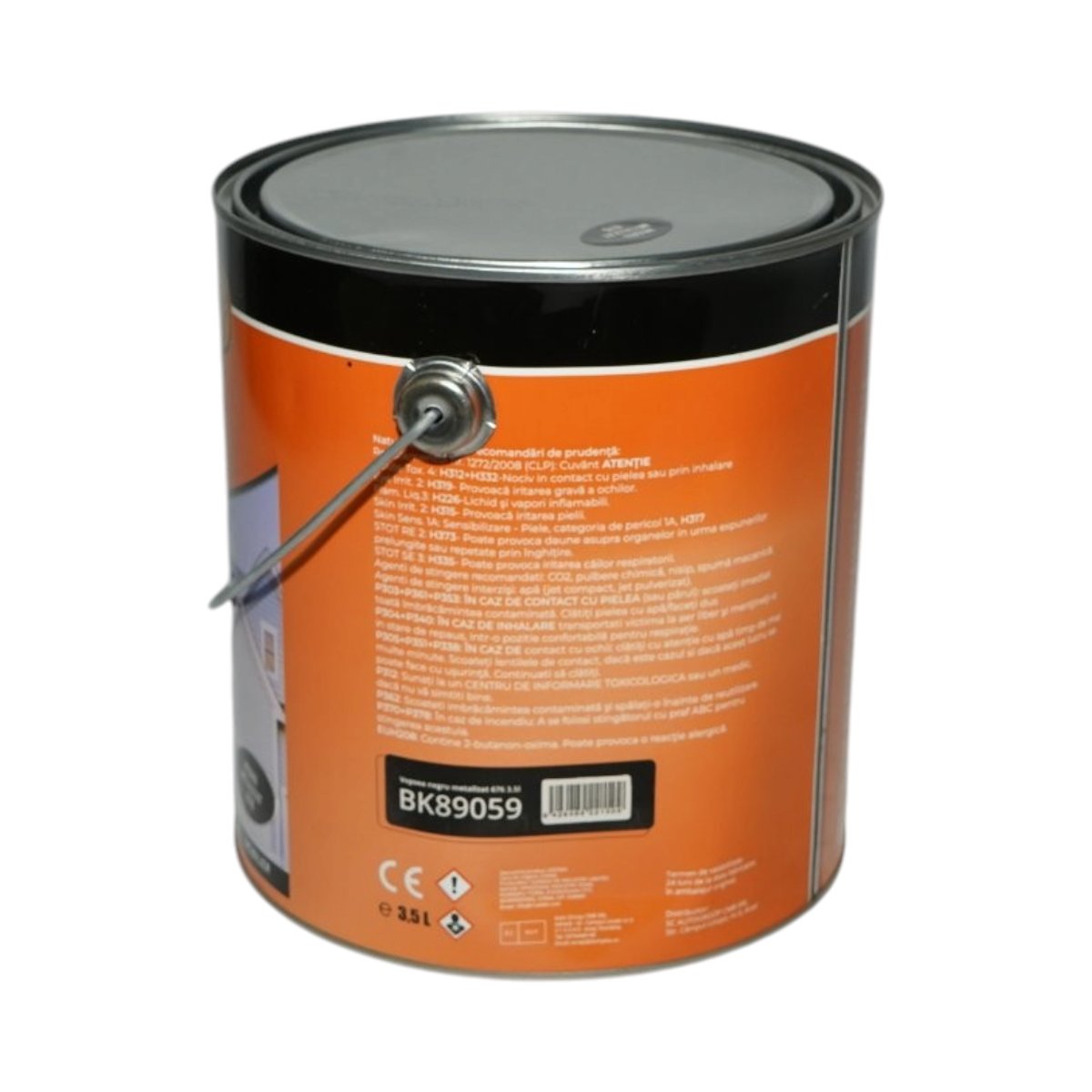 Vopsea email anticoroziva 3 in 1 negru metalizat 676 pe baza de solvent 3.5L, direct pe rugina, interior si exterior Breckner Germany - imagine 3