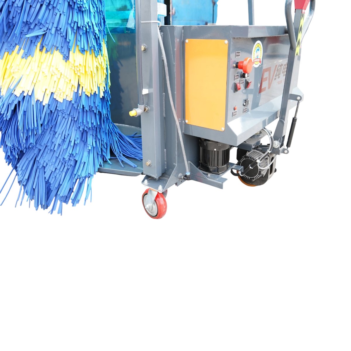 Masina electrica automata de spalat autobuze si camioane 48V, 1800W, baterie Li-ion 60Ah, perie verticala 3.8m, rezervor apa 550L THOR - imagine 9