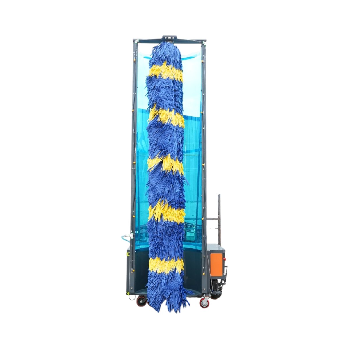 Masina electrica automata de spalat autobuze si camioane 48V, 1800W, baterie Li-ion 60Ah, perie verticala 3.8m, rezervor apa 550L THOR - imagine 2