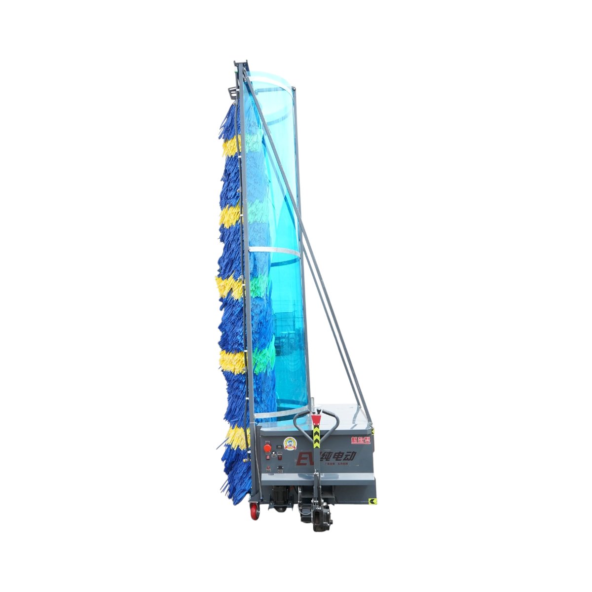 Masina electrica automata de spalat autobuze si camioane 48V, 1800W, baterie Li-ion 60Ah, perie verticala 3.8m, rezervor apa 550L THOR - imagine 4
