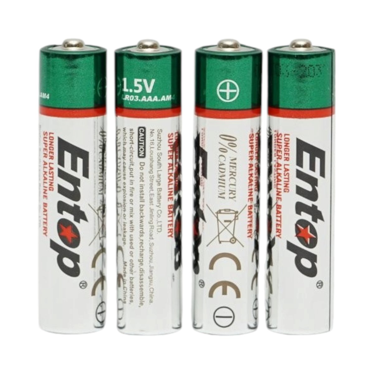 Baterie alcalina AAA 1.5V LR03 AM4 4 buc/set Entop - imagine 2