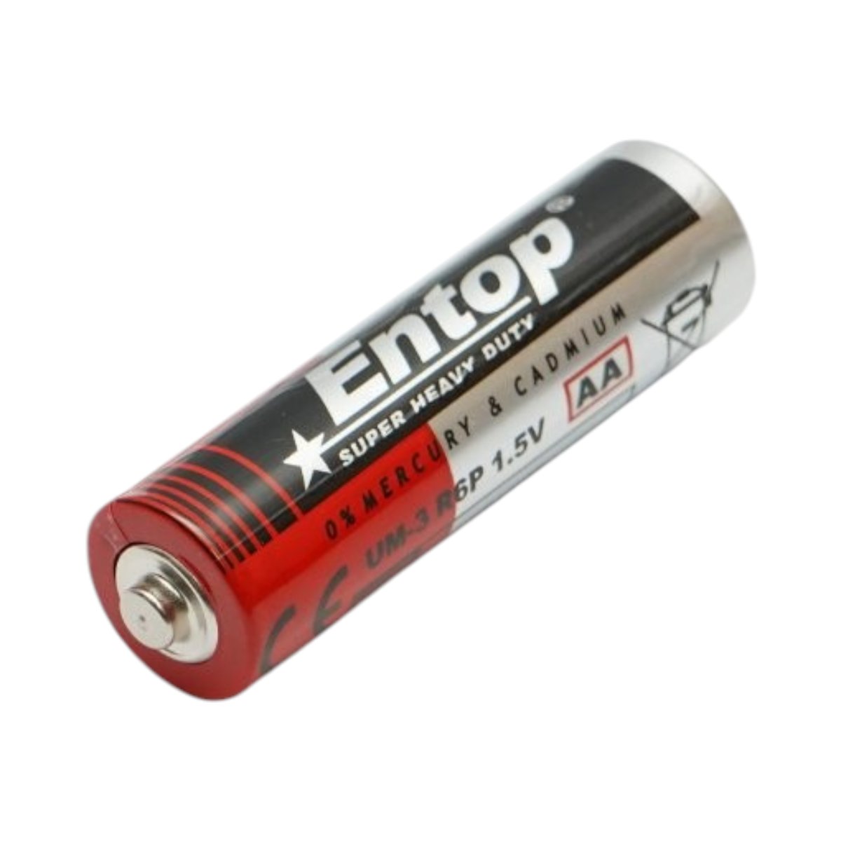 Baterie zinc-carbon AA 1.5V R6P UM-3 4 buc/set Super Heavy Duty EnergyMax Entop - imagine 3