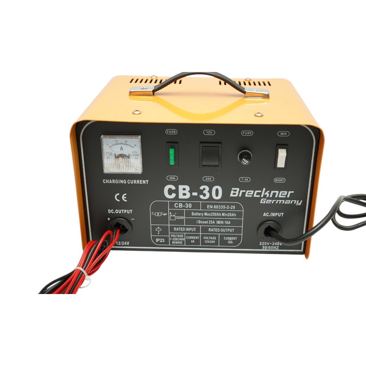 Redresor incarcator baterie auto 12V/24V, 30A, 400W cu functie boost pentru baterii 20-250Ah CB-30 Breckner Germany - imagine 5