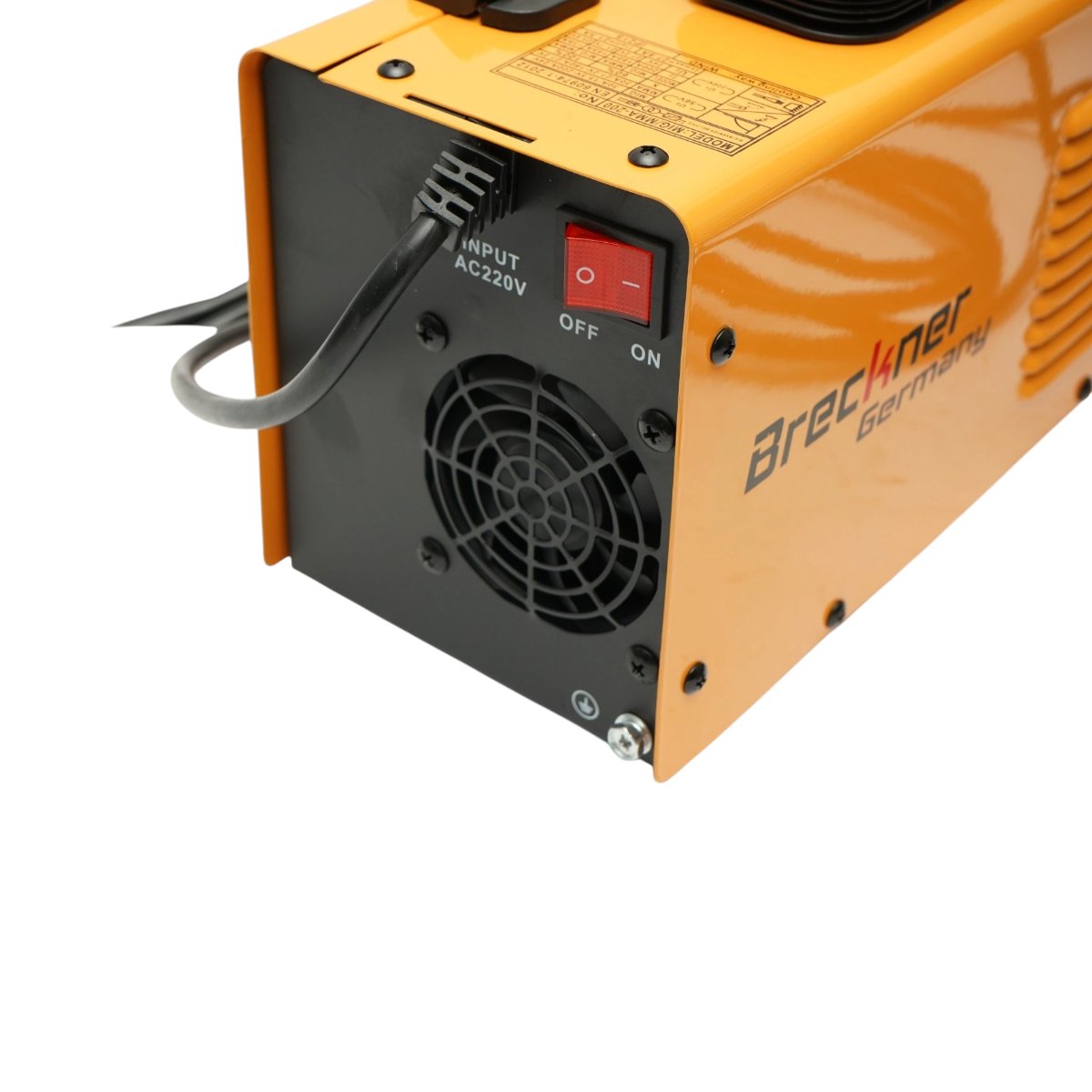 Aparat de sudura invertor 2 in 1 MIG/MMA fara gaz 200A, 220V, afisaj digital, sudare cu electrozi, rola sarma Flux Core E71T-GS inclusa Breckner Germany - imagine 12