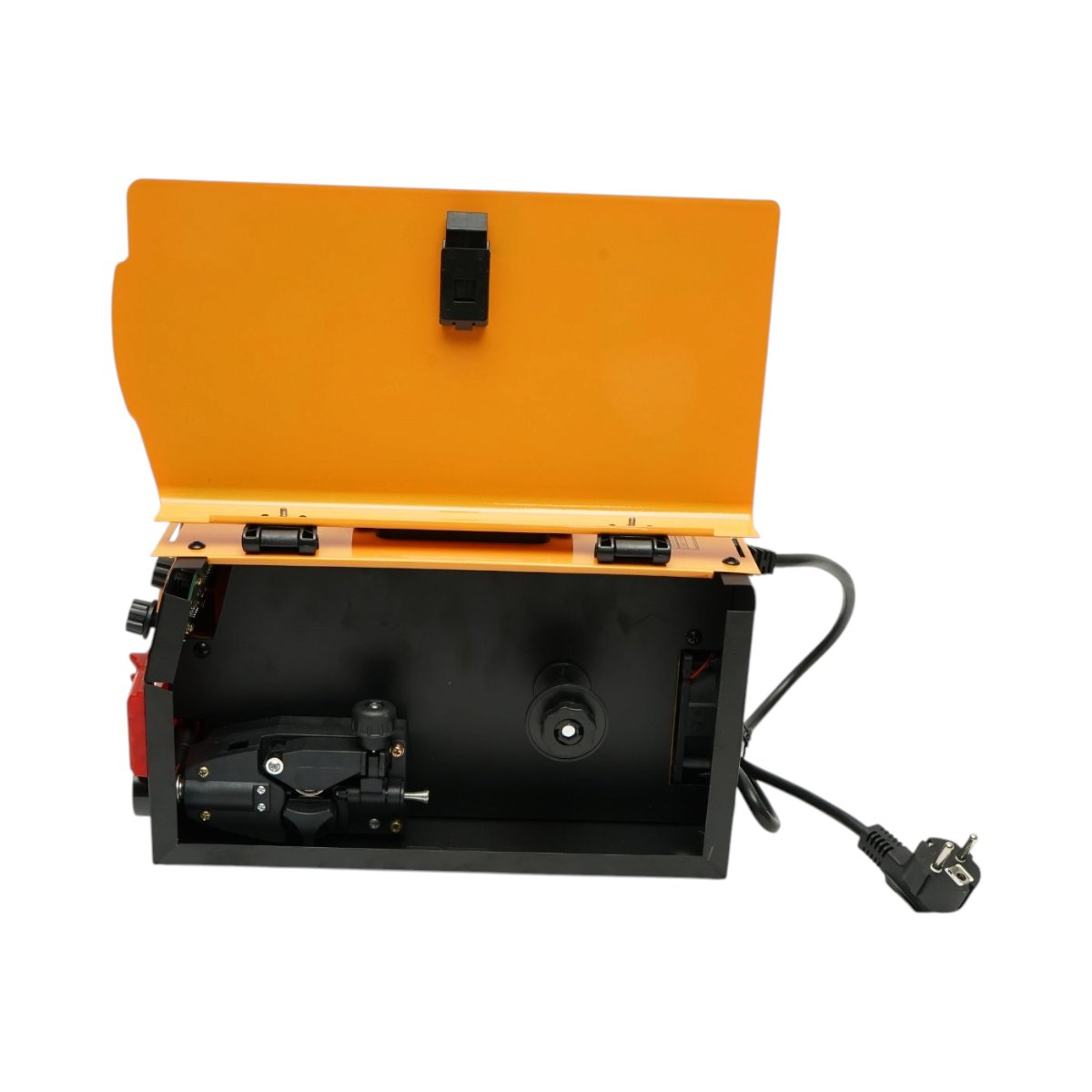 Aparat de sudura invertor 2 in 1 MIG/MMA fara gaz 200A, 220V, afisaj digital, sudare cu electrozi, rola sarma Flux Core E71T-GS inclusa Breckner Germany - imagine 9