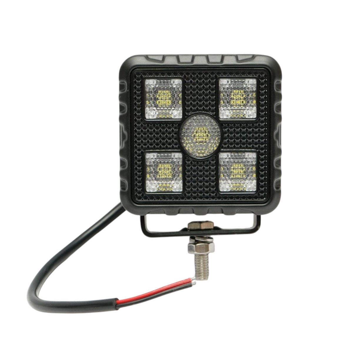 Set 2 proiectoare patrate LED 20W, 9-32V, 5700K, 2000lm, carcasa aluminiu 80x55x74mm IP67 Breckner Germany - imagine 4
