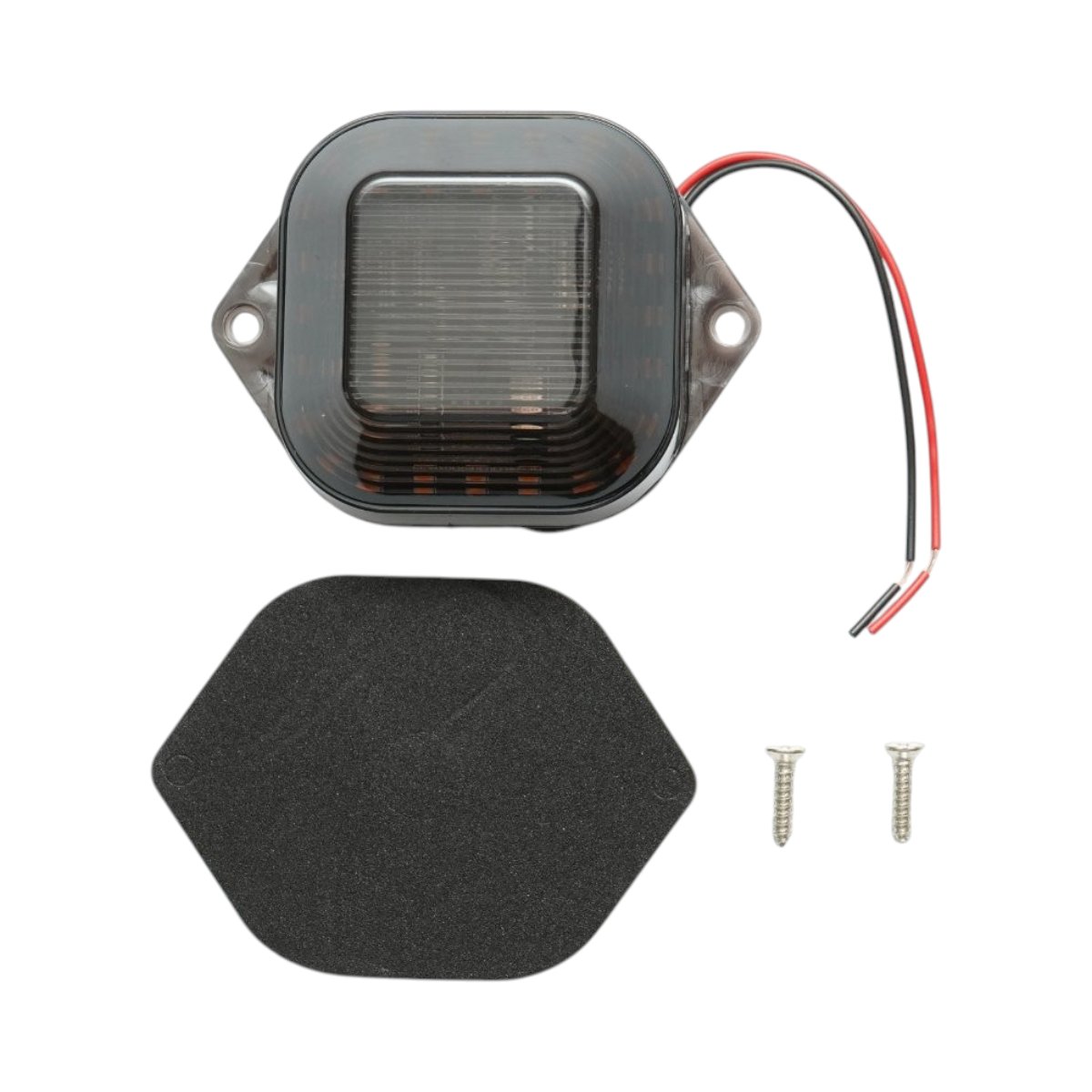 Lampa laterala LED patrata 12-24V, galben fumuriu, 24 LED-uri 60x60mm Breckner Germany - imagine 2