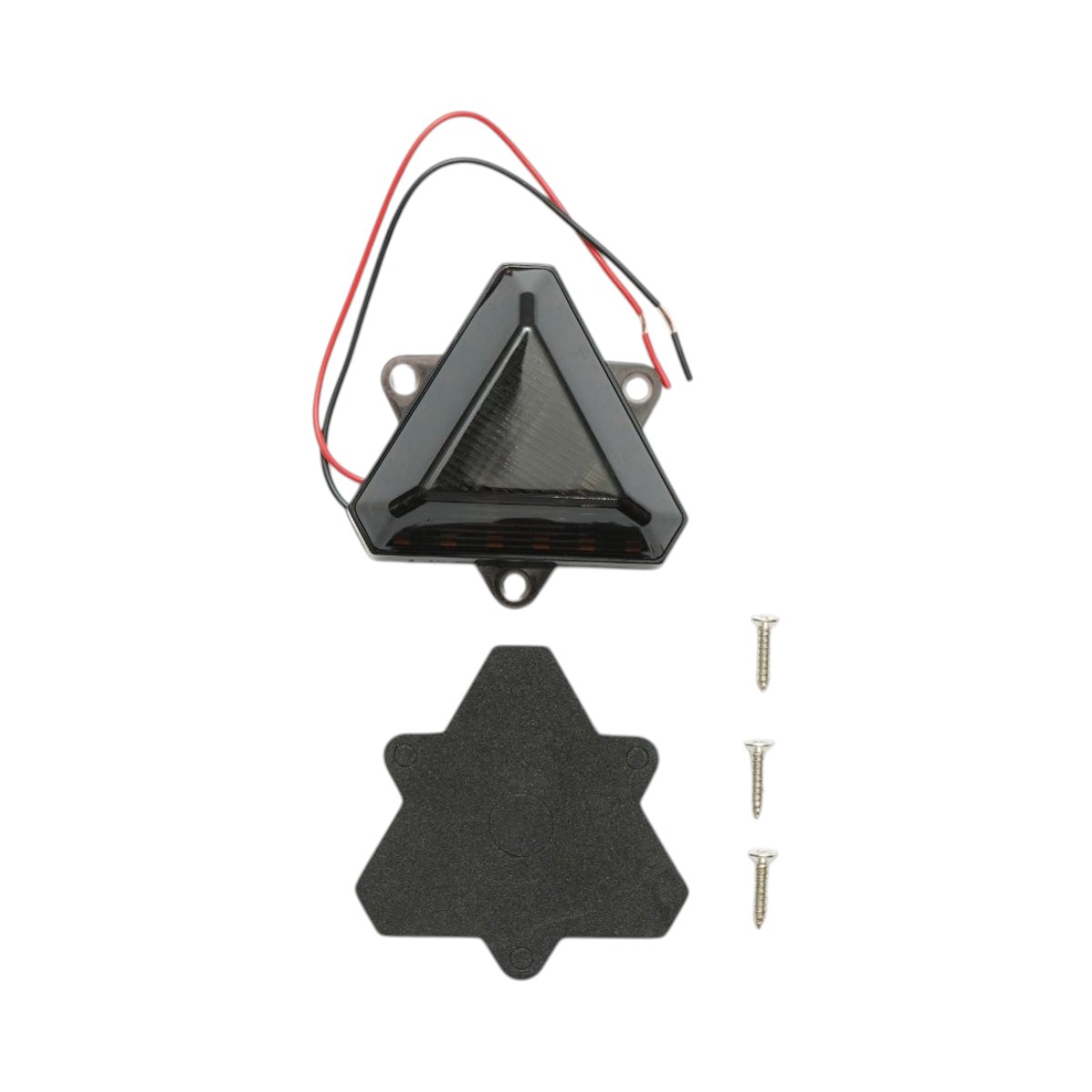 Lampa laterala LED triunghiulara 12-24V, galben fumuriu, 18 LED-uri 68x60mm Breckner Germany - imagine 2