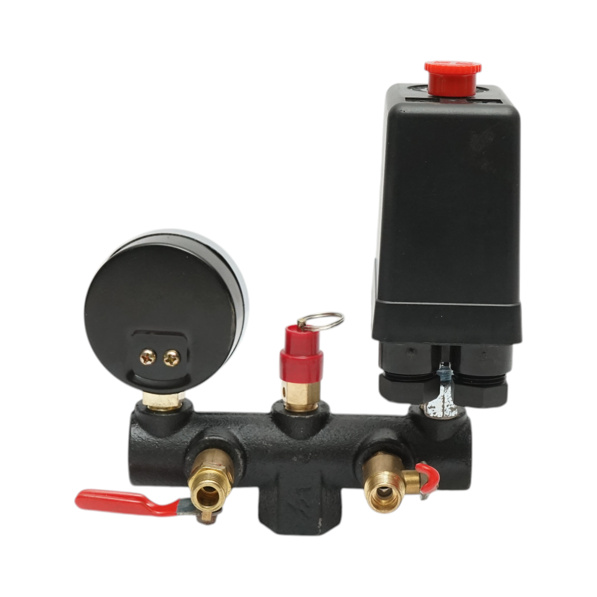 Presostat complet cu manometru 220V, 15A, presiune maxima 12 bar pentru compersor aer DISGM62, DISGM63, DISGM66 - imagine 3