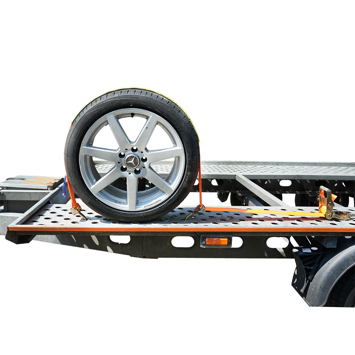 Chinga ancorare roata auto 2.5m, carlige si clichet Breckner Germany - imagine 5