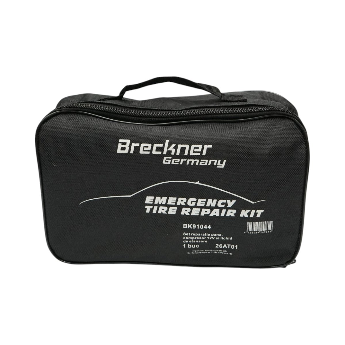 Kit reparatie pana anvelope cu compresor 12V si solutie etansare 450ml Breckner Germany - imagine 6