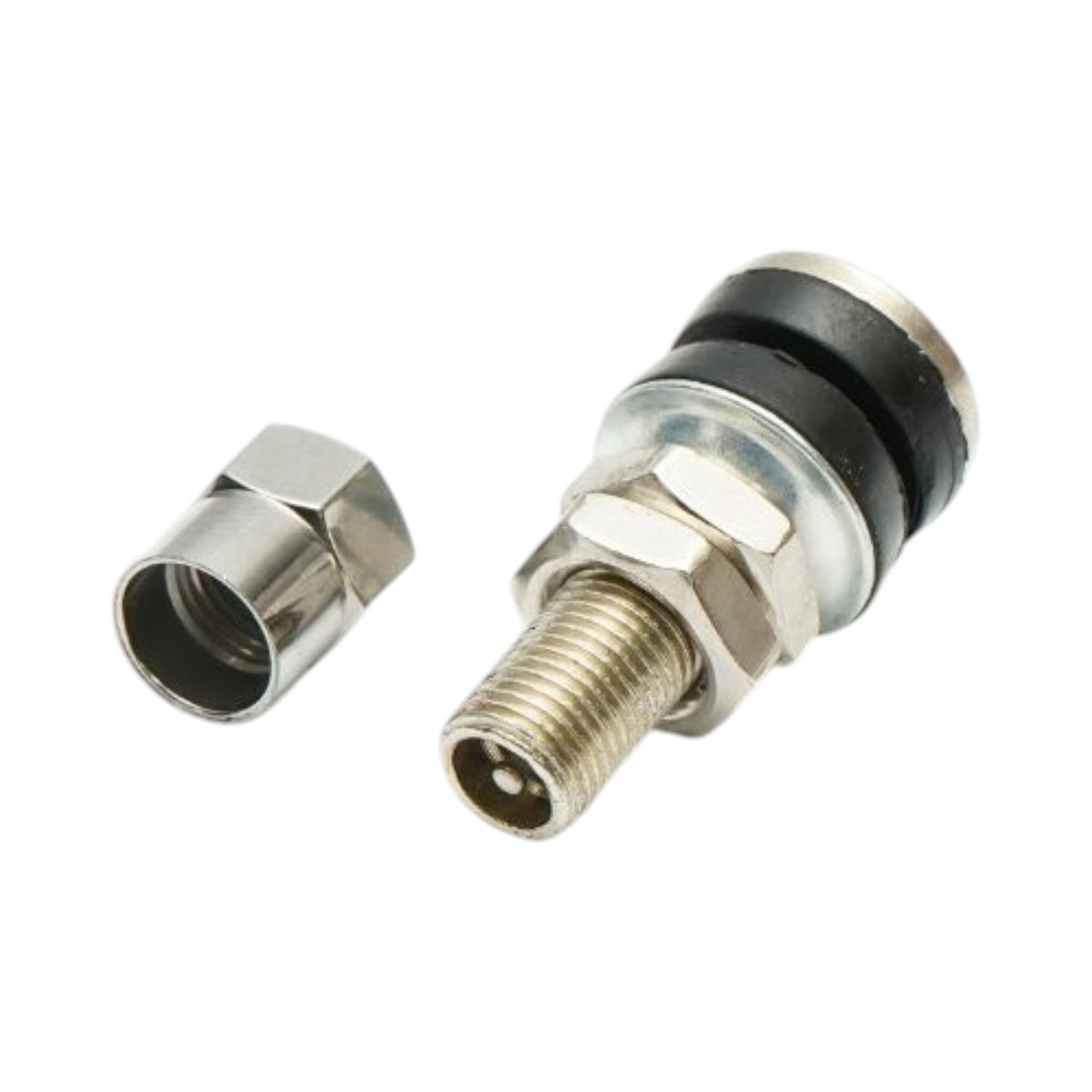 Valva roata tubeless metalica cromata 32.5mm VAMD161 32.5mm pentru motociclete, scutere si trotinete - imagine 2