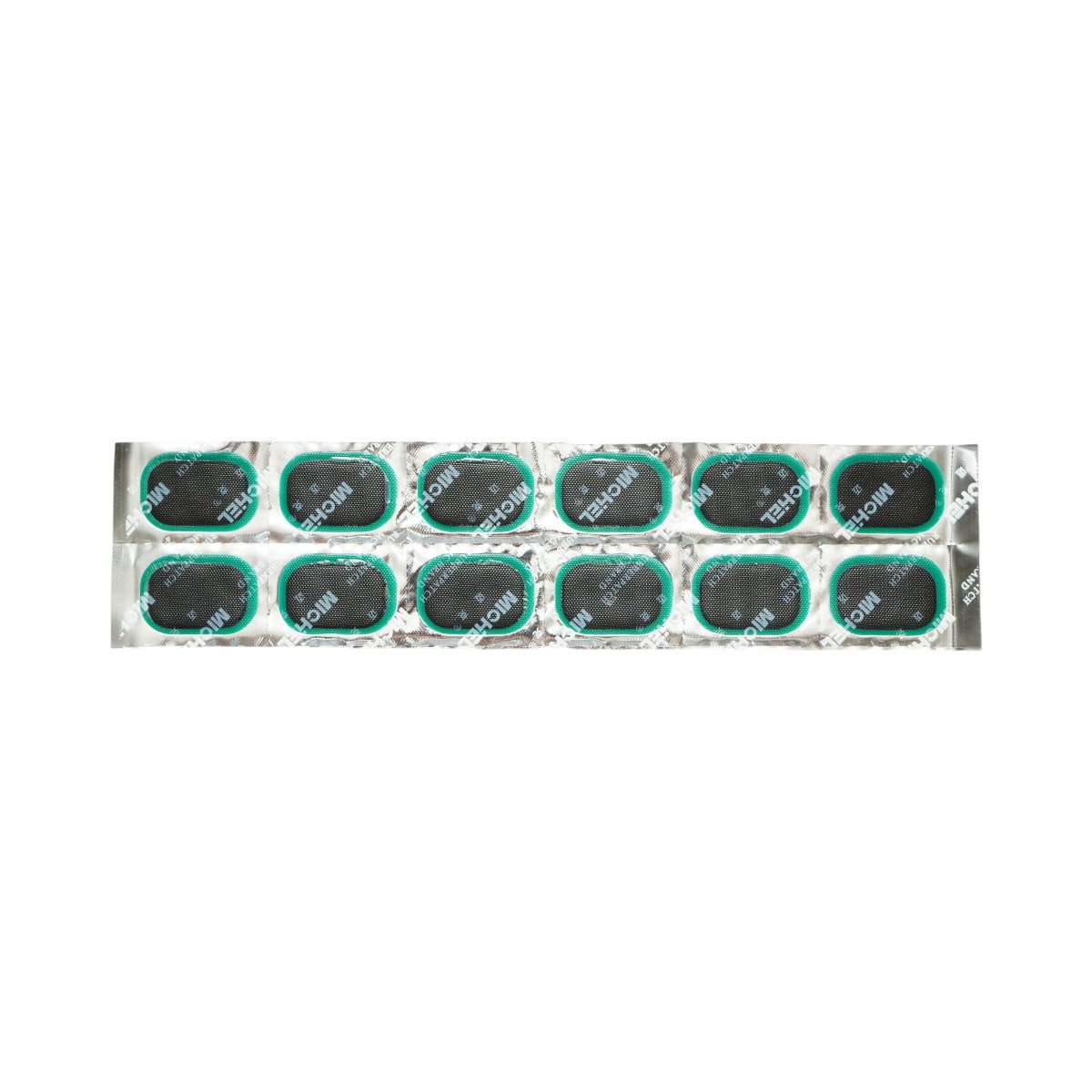 Set 48 petice vulcanizare ovale 24x35mm + 1 tub adeziv 20ml pentru camere de aer M-48 Michel - imagine 6