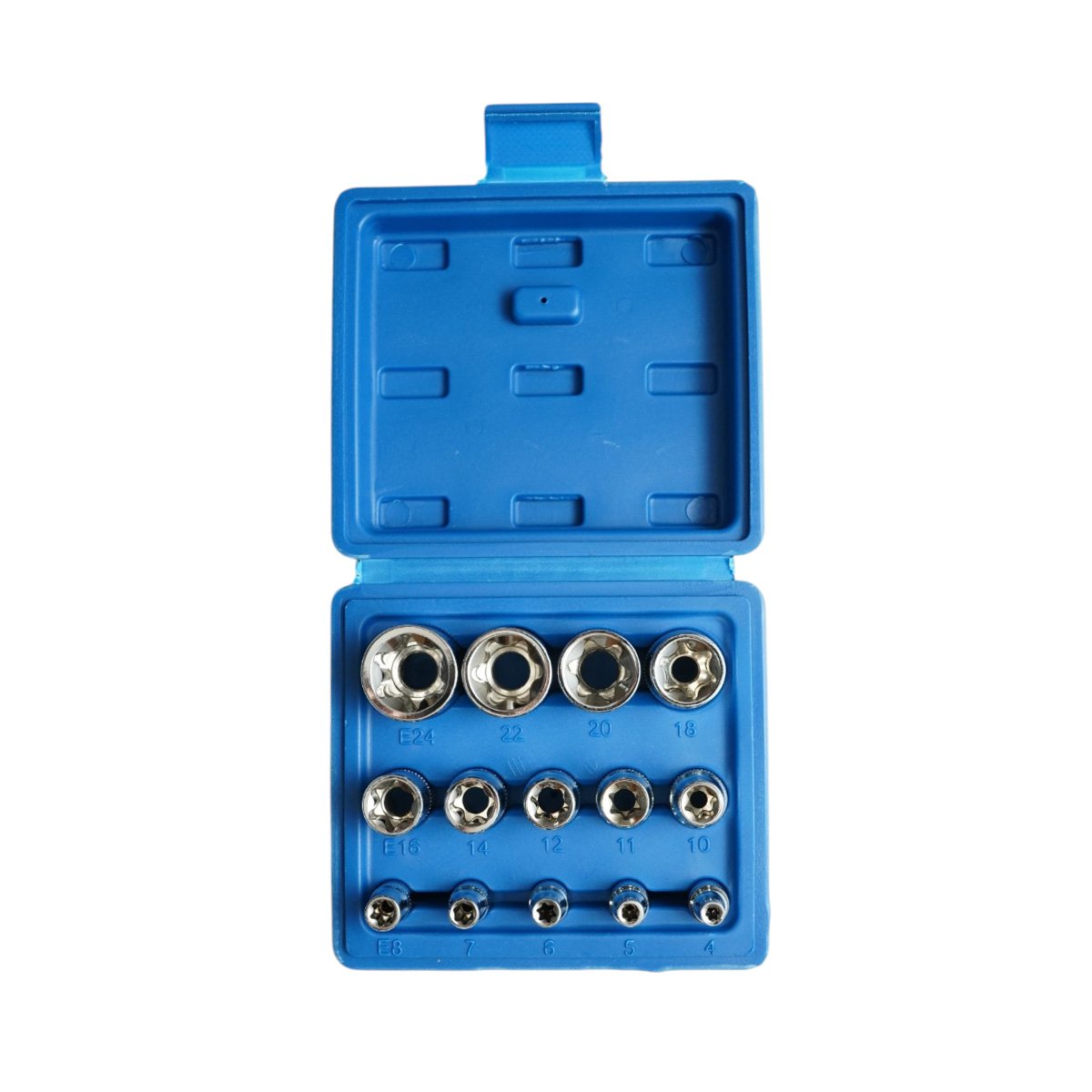 Trusa chei tubulare E-Torx E4-E24 Cr-V 14 piese Breckner Germany - imagine 2