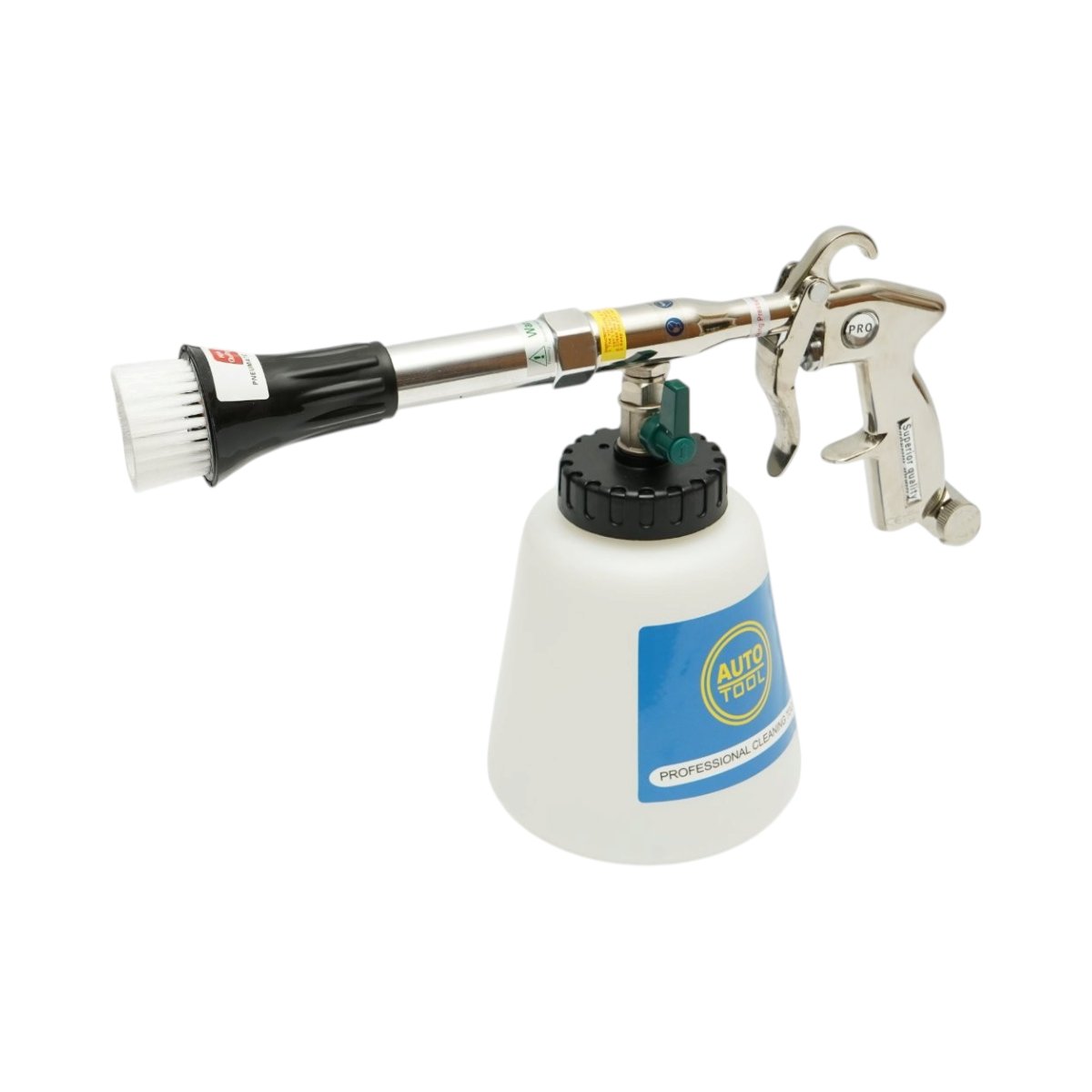 Pistol pneumatic curatare tapiterie interior Tornador profesional cu adaptor vacuum 1L Breckner Germany - imagine 4