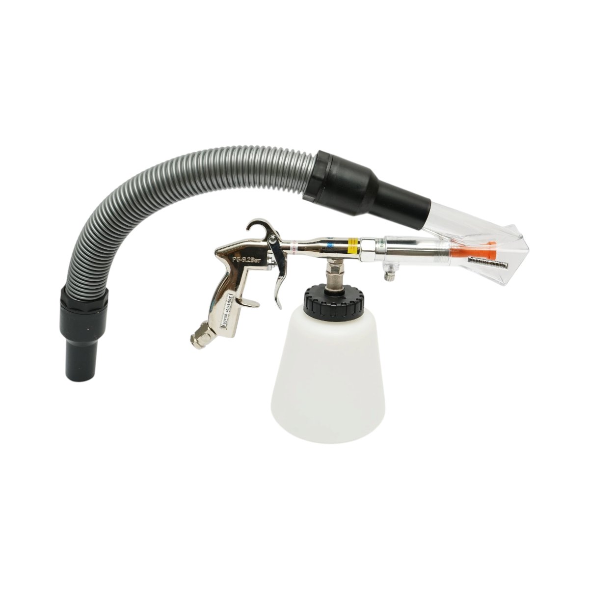 Pistol pneumatic curatare tapiterie interior Tornador profesional cu adaptor vacuum 1L Breckner Germany - imagine 3