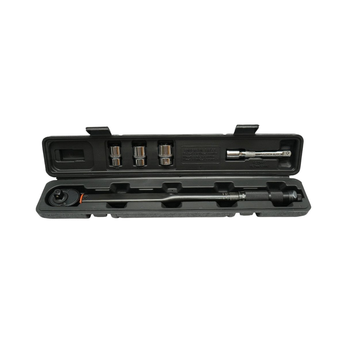 Set cheie dinamometrica 1/2, cuplu strangere 28-210 Nm, 3 tubulare 17-19-21mm, prelungitor 125mm 5 piese Breckner Germany