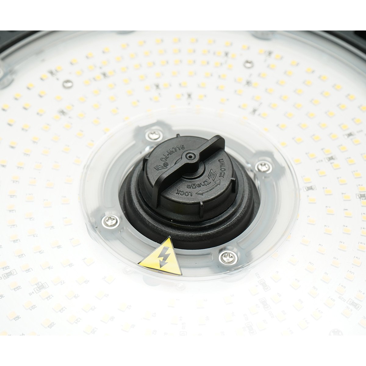 Lampa industriala LED High-Bay 150W, 220V, 5000K, 22500lm, senzor de miscare cu microunde pentru hale, depozite 265x86mm Breckner Germany - imagine 8