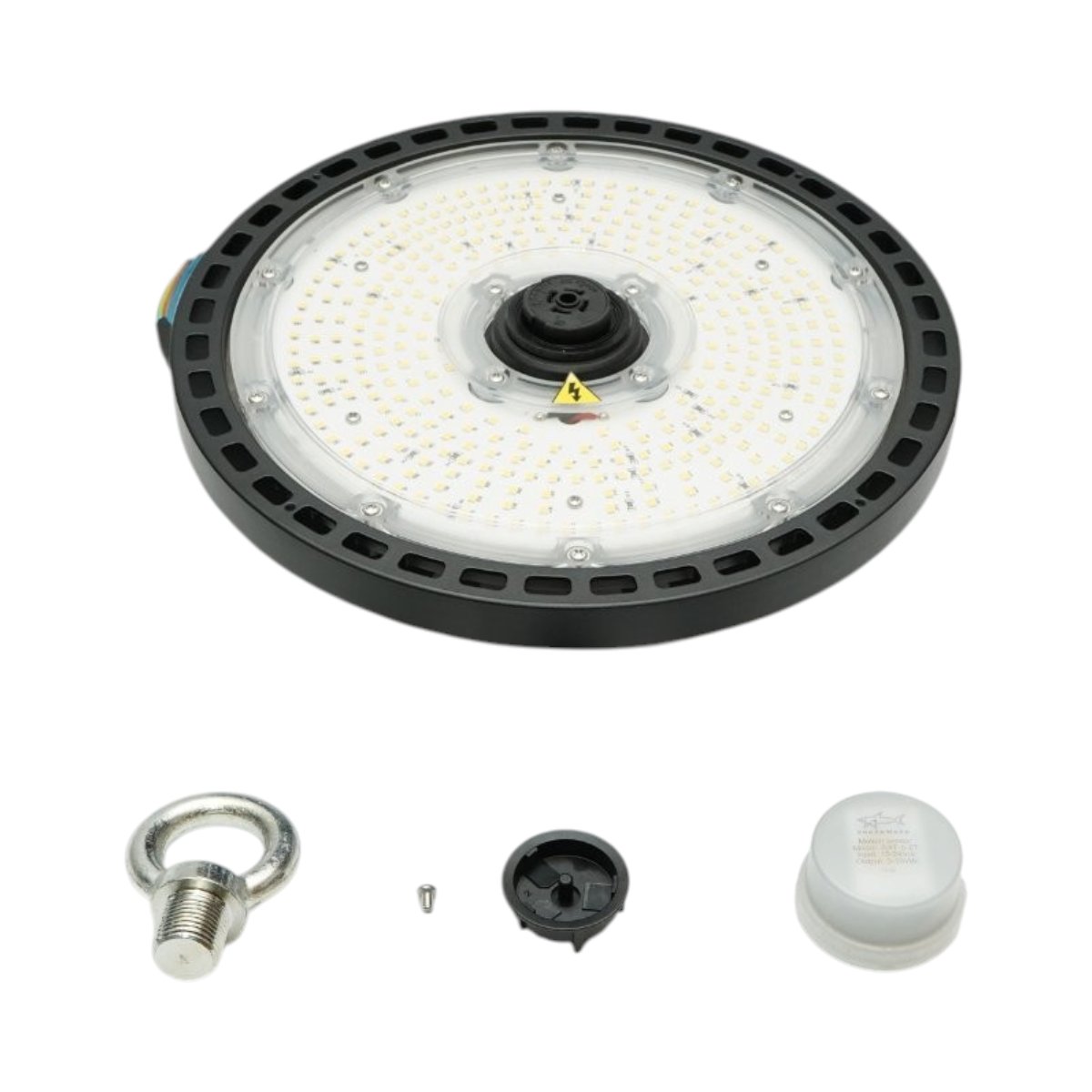 Lampa industriala LED High-Bay 150W, 220V, 5000K, 22500lm, senzor de miscare cu microunde pentru hale, depozite 265x86mm Breckner Germany - imagine 4