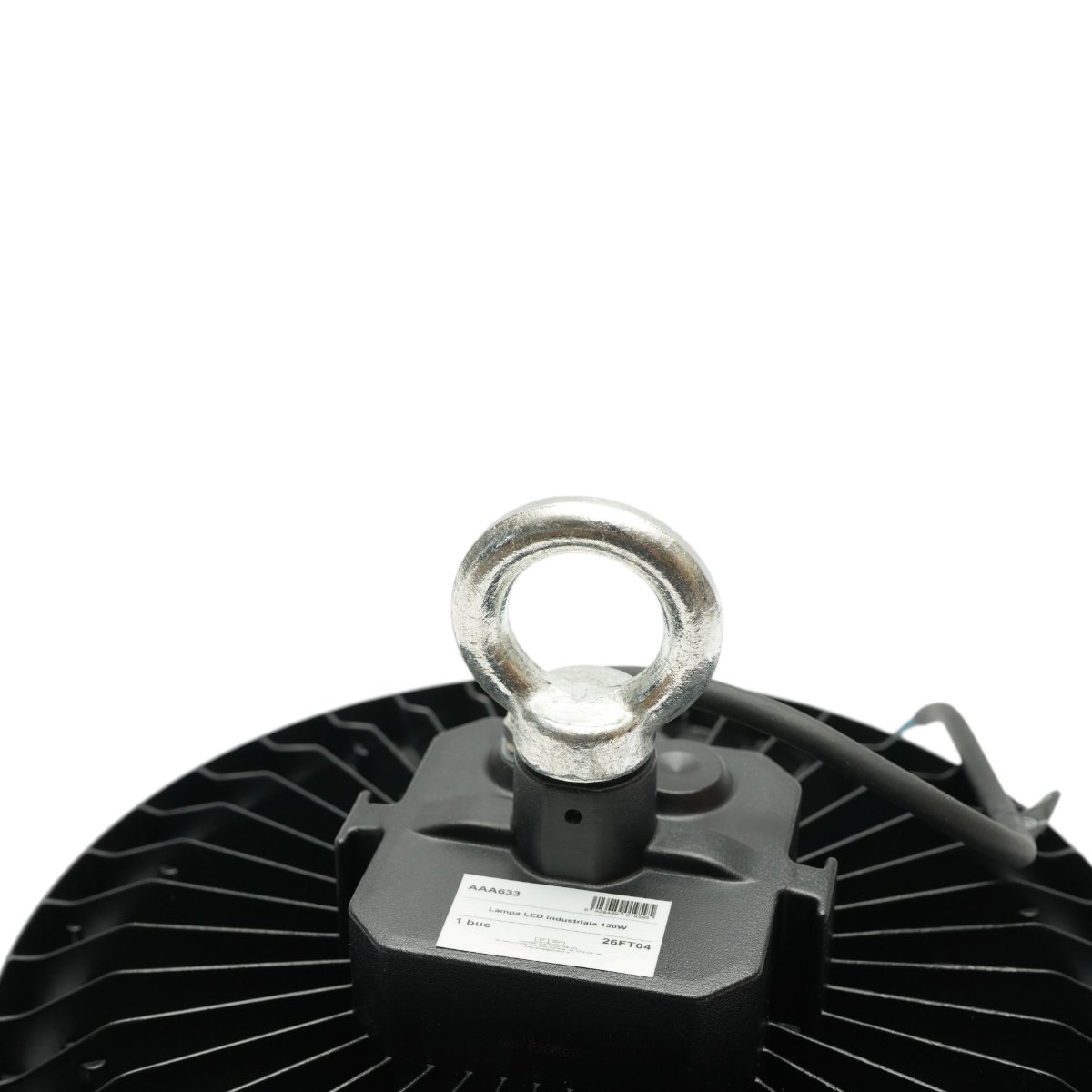 Lampa industriala LED High-Bay 150W, 220V, 5000K, 22500lm, senzor de miscare cu microunde pentru hale, depozite 265x86mm Breckner Germany - imagine 9