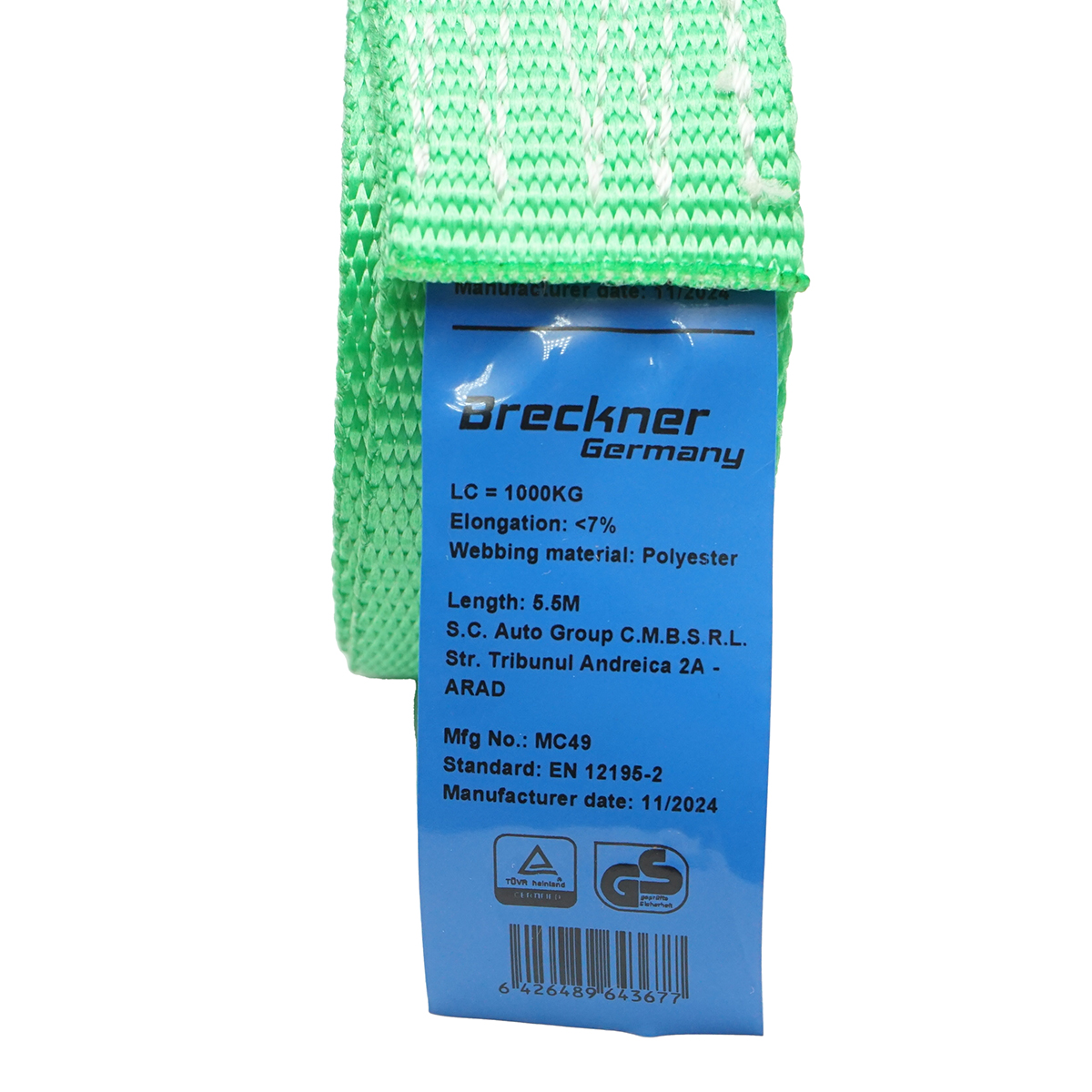 Chinga ancorare marfa 5.5mx35mm 1000kg Breckner Germany - imagine 4