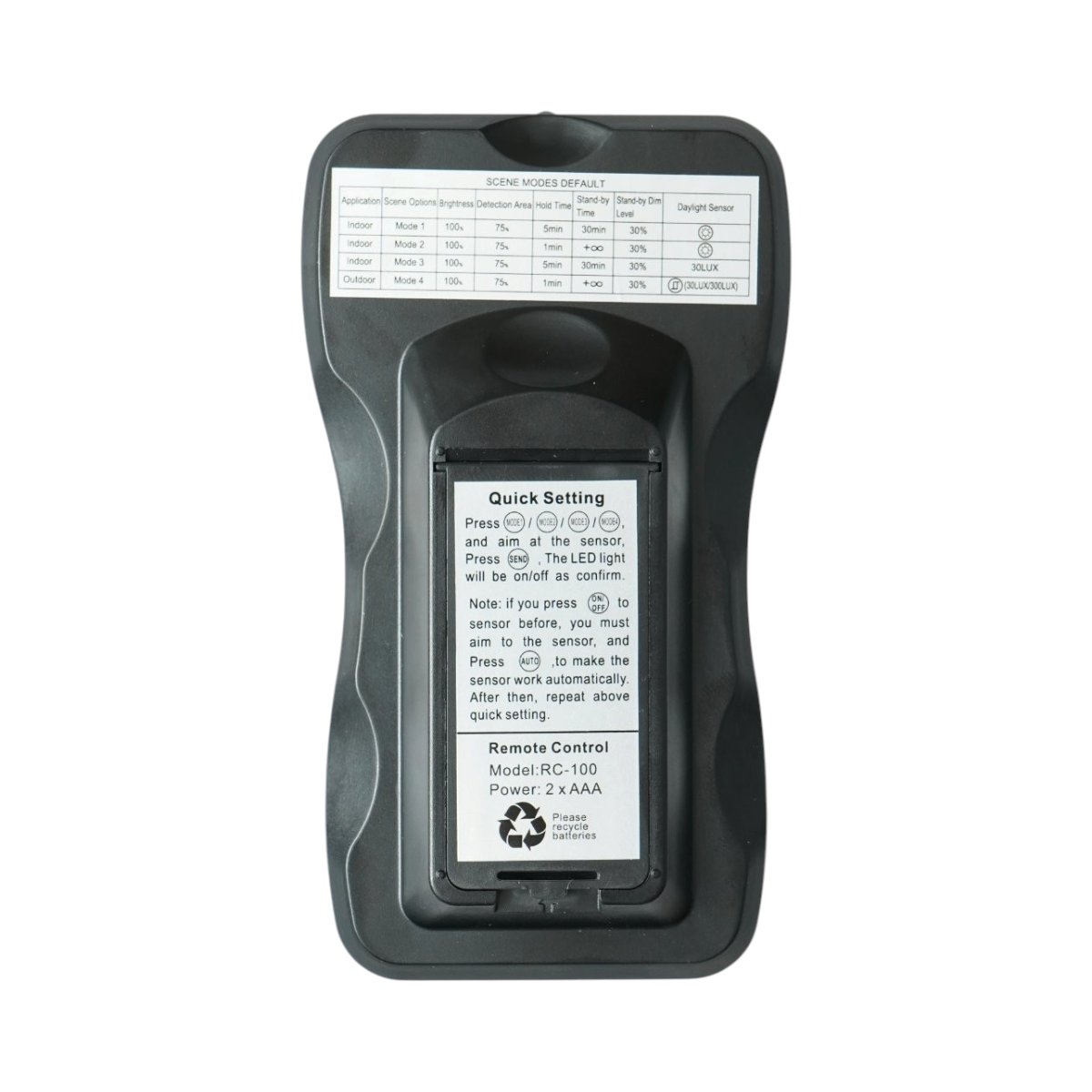 Telecomanda pentru lampa industriala LED High-Bay UFO cu senzor de miscare cu microunde Breckner Germany - imagine 4