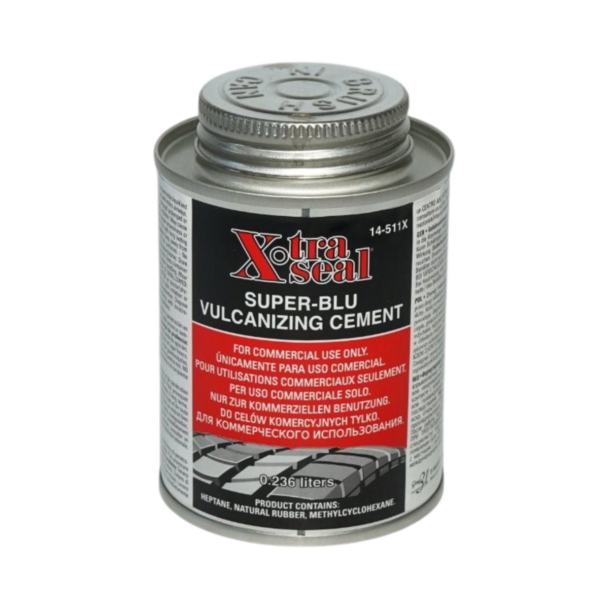 Adeziv vulcanizare petice anvelope radiale si diagonale Super-Blu 236ml 14-511X X-TRA SEAL
