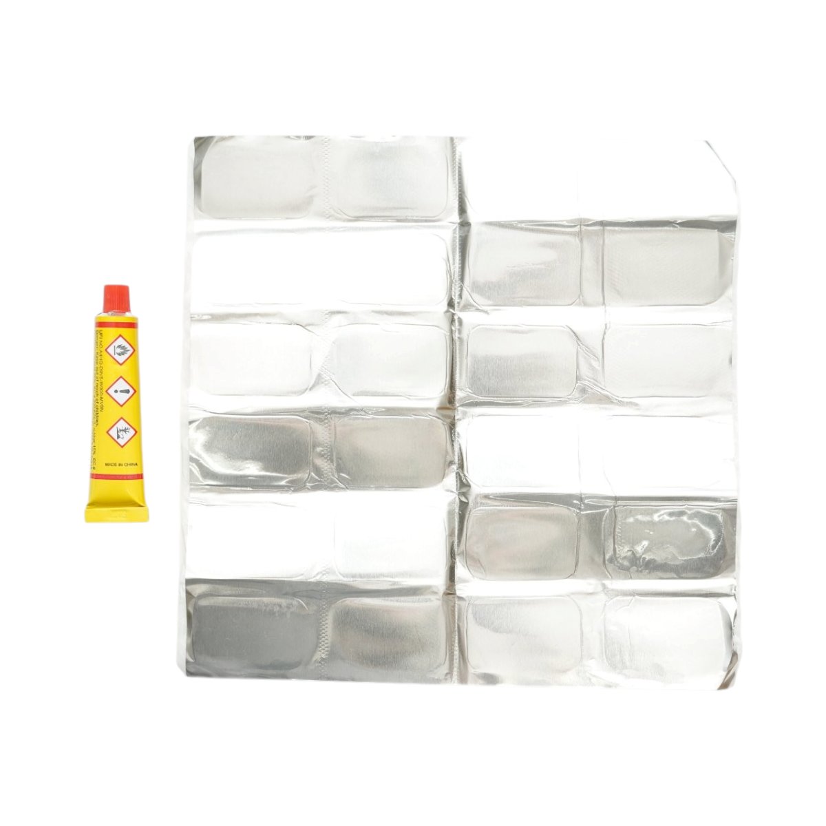 Set 24 petice dreptunghiulare vulcanizare anvelope si camere de aer 32x50mm + 1 tub adeziv 20ml - imagine 5