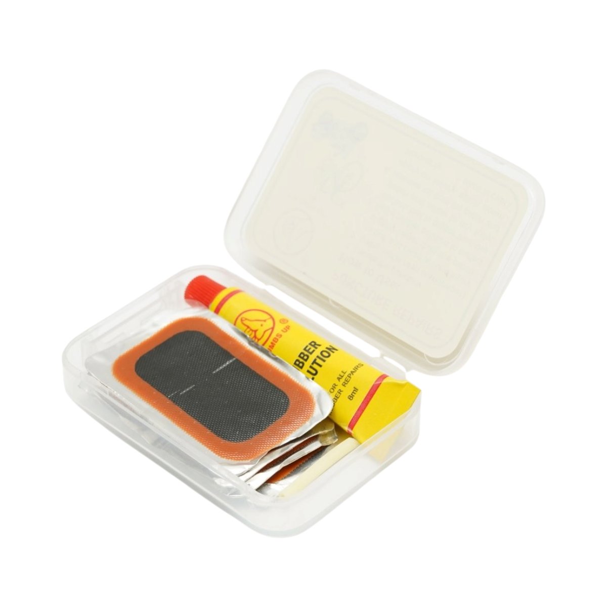 Set 12 petice vulcanizare camera bicicleta, motocicleta, roaba, tuk-tuk 24x35mm, 32x50mm + 1 tub adeziv 8ml - imagine 2