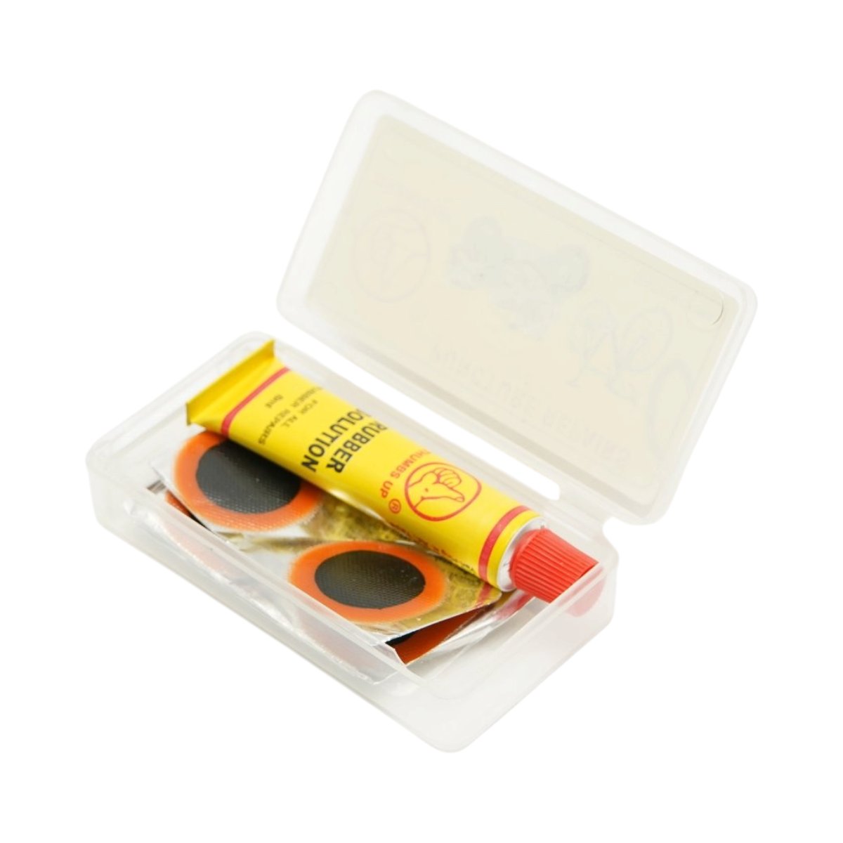 Set 5 petice vulcanizare camera bicicleta, motocicleta, roaba, tuk-tuk 24x35mm, 25mm, 32x50mm + 1 tub adeziv 8ml - imagine 2
