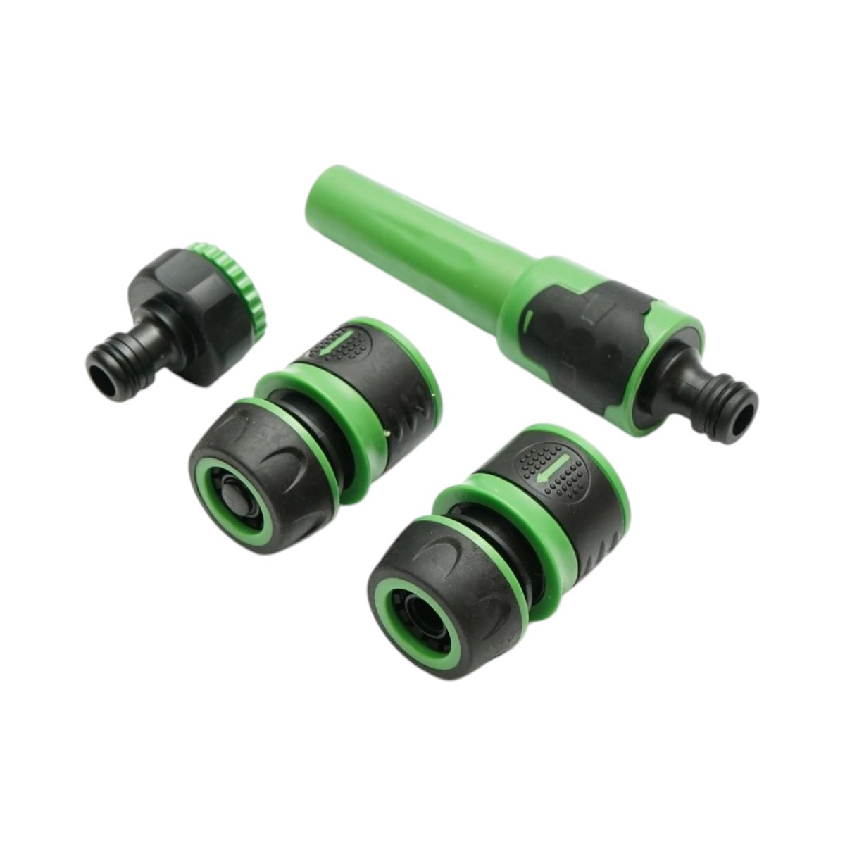 Set duza de stropit reglabila cu adaptor robinet 1/2-3/4 inch, 2 conectori rapizi pentru furtun gradina 1/2 inch Breckner Germany - imagine 4
