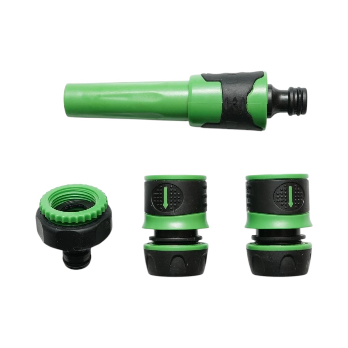 Set duza de stropit reglabila cu adaptor robinet 3/4-1 inch, 2 conectori rapizi pentru furtun gradina 1/2 inch Breckner Germany - imagine 2
