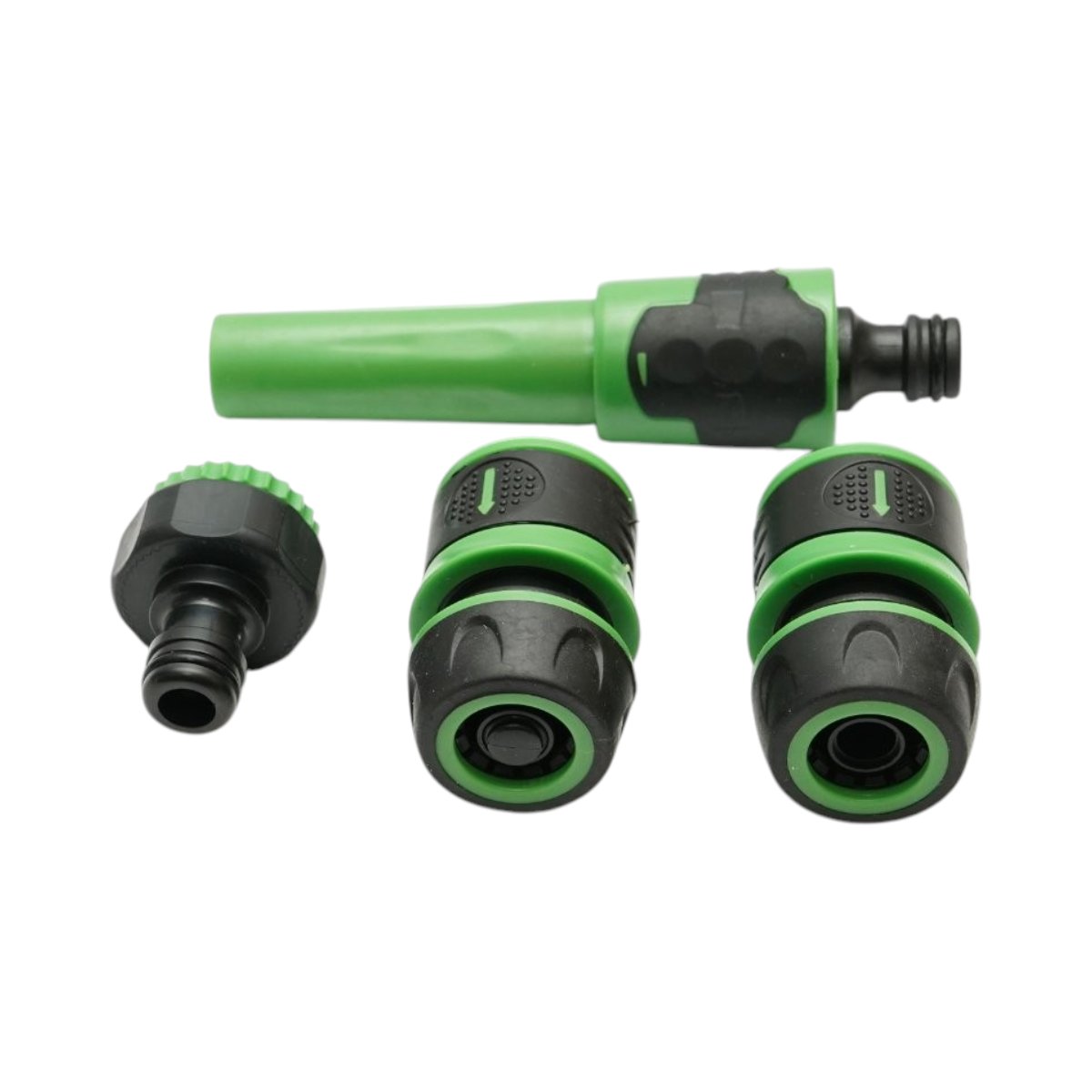 Set duza de stropit reglabila cu adaptor robinet 3/4-1 inch, 2 conectori rapizi pentru furtun gradina 1/2 inch Breckner Germany - imagine 3