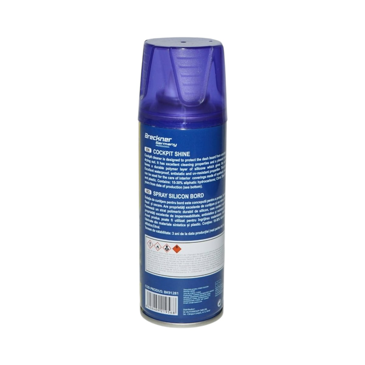 Spray silicon bord antistatic new car 200ml Breckner Germany - imagine 4