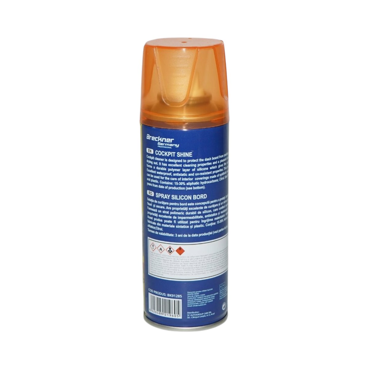 Spray silicon bord antistatic portocala 200ml Breckner Germany - imagine 4