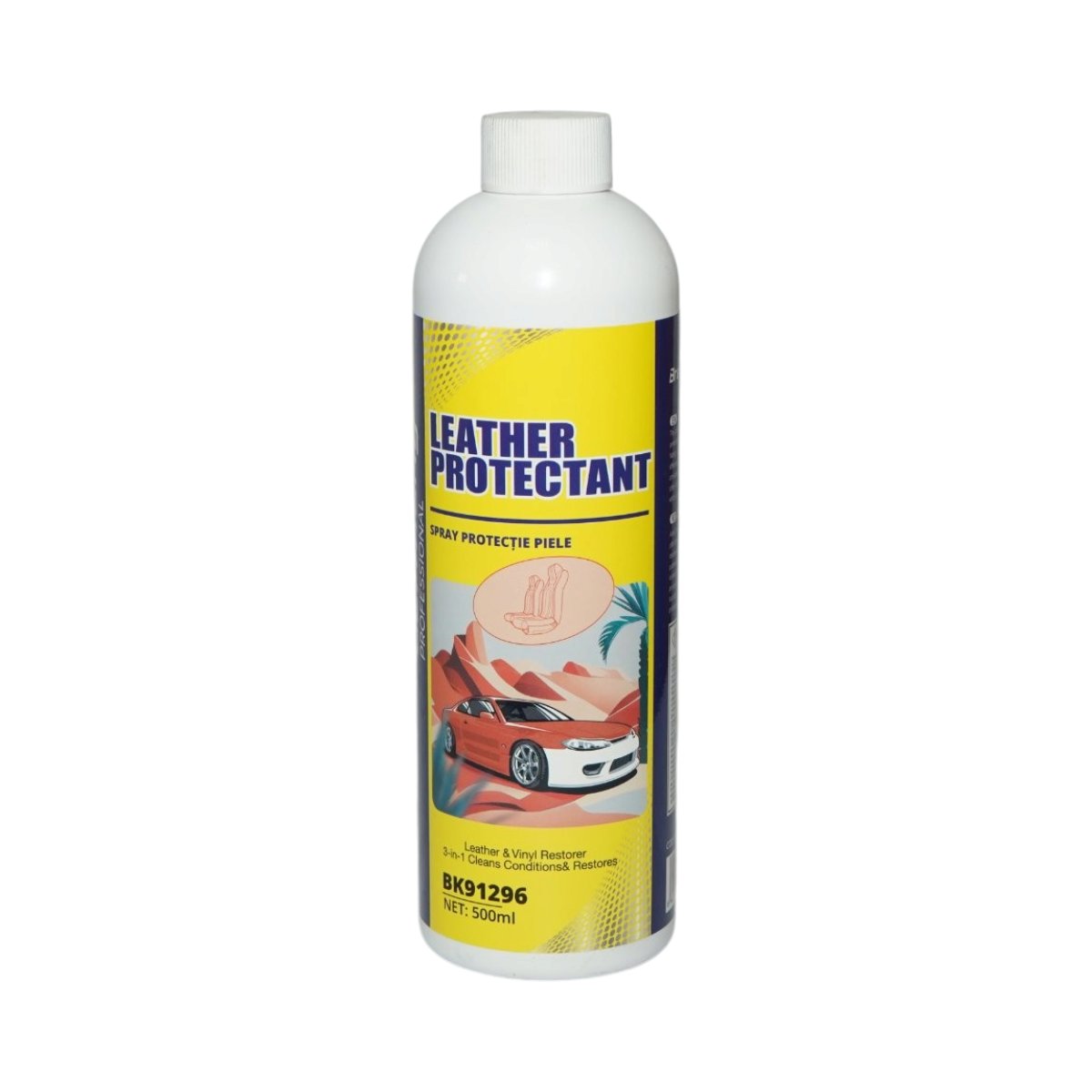 Spray tratament protectie piele si vinil 3 in 1 curatare, hidratare si restaurare Leather Protectant 500ml Breckner Germany - imagine 3