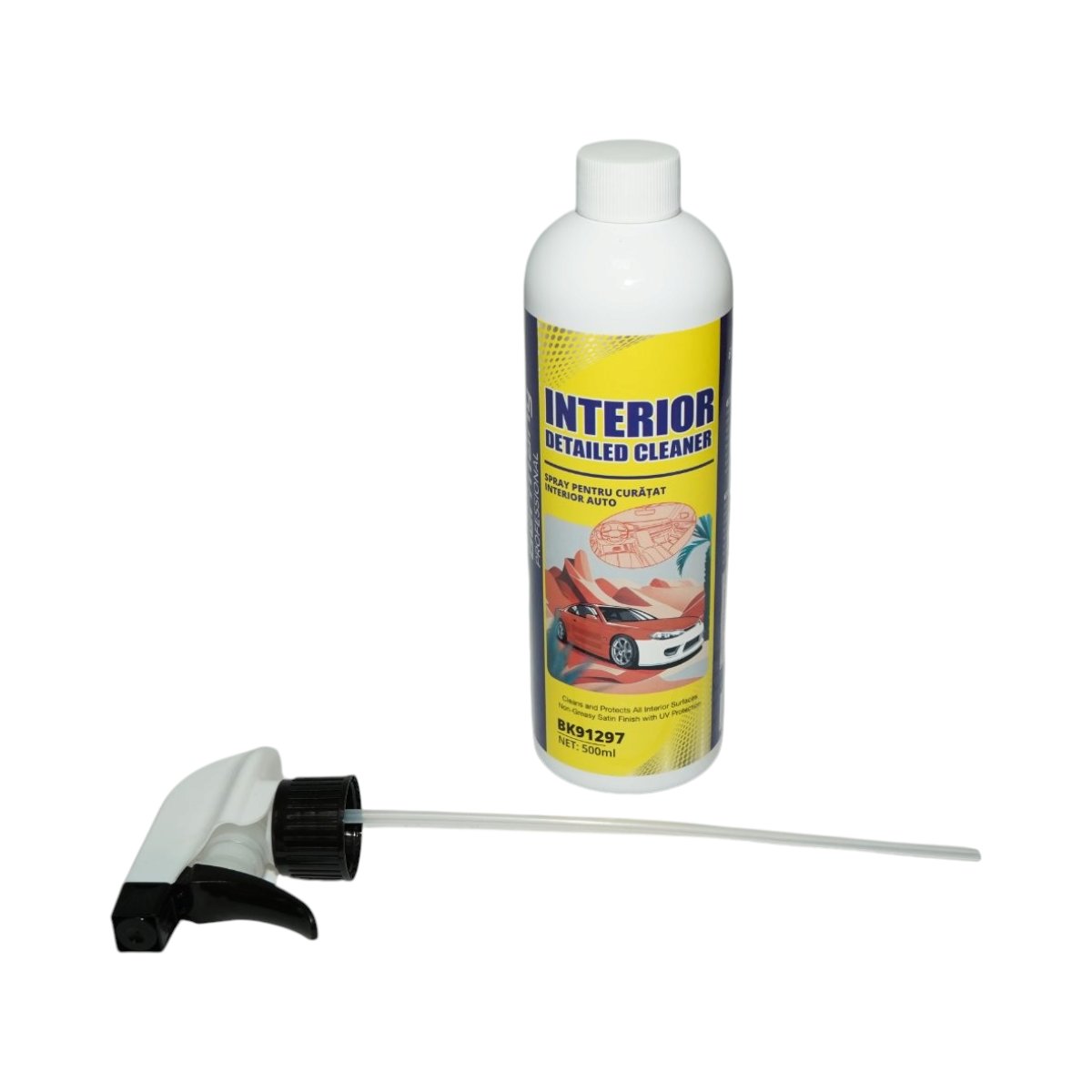 Spray curatare interior auto plastic, piele, vinil si metal Detailed Cleaner 500ml Breckner Germany - imagine 2