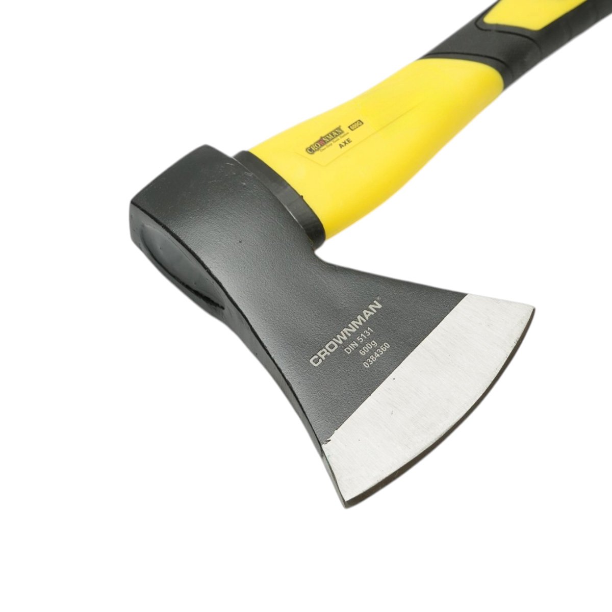 Topor profesional 600g cu lama din otel forjat, coada din fibra de sticla si maner antiderapant TPR Crownman - imagine 6