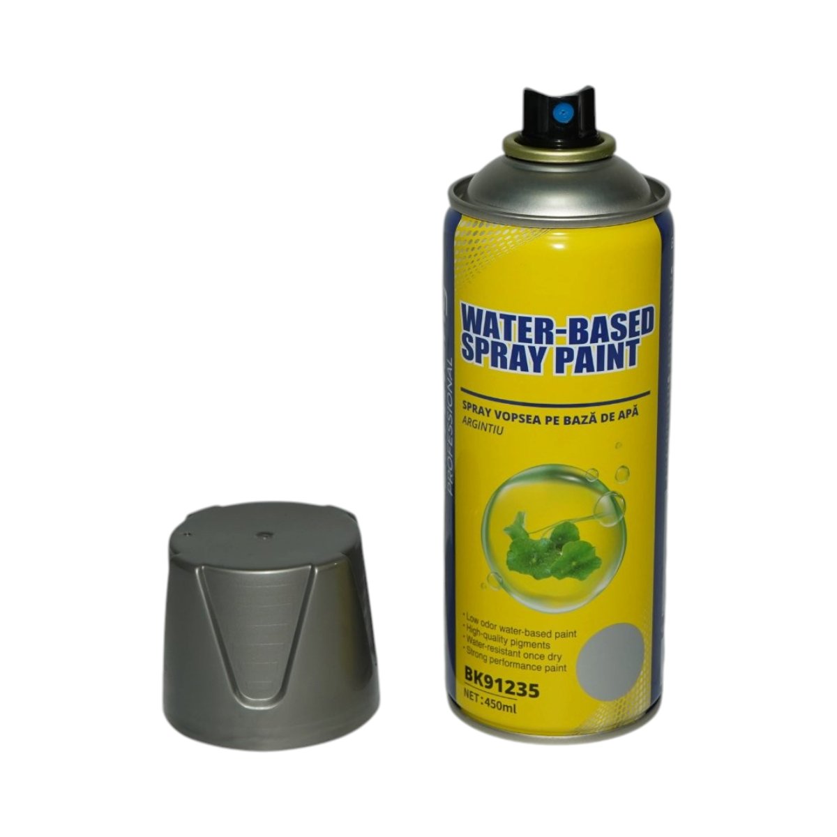 Spray vopsea argintiu pe baza de apa 450ml Breckner Germany - imagine 2