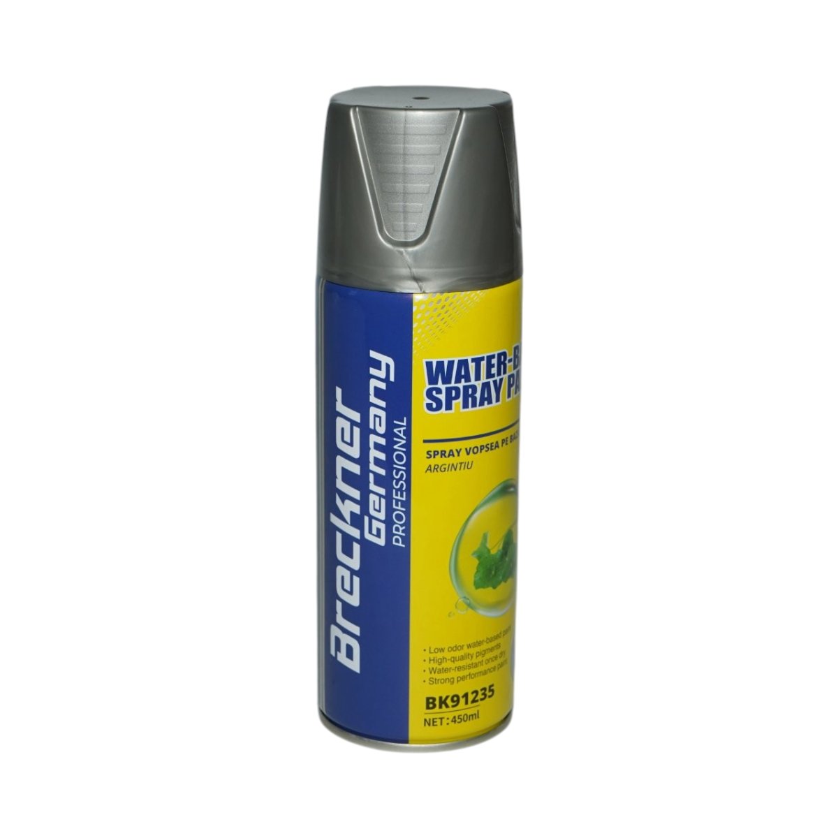Spray vopsea argintiu pe baza de apa 450ml Breckner Germany - imagine 3