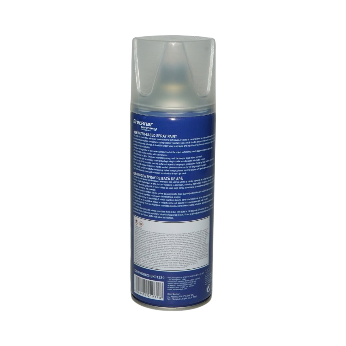 Spray vopsea lac incolor pe baza de apa 450ml Breckner Germany - imagine 4