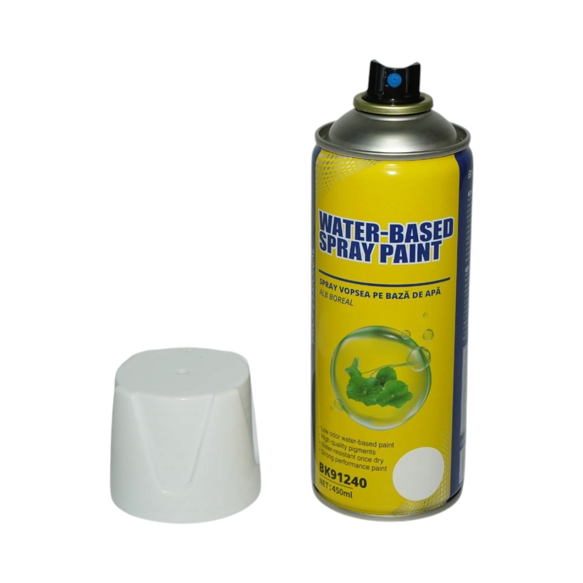 Spray vopsea alb boreal pe baza de apa 450ml Breckner Germany - imagine 2
