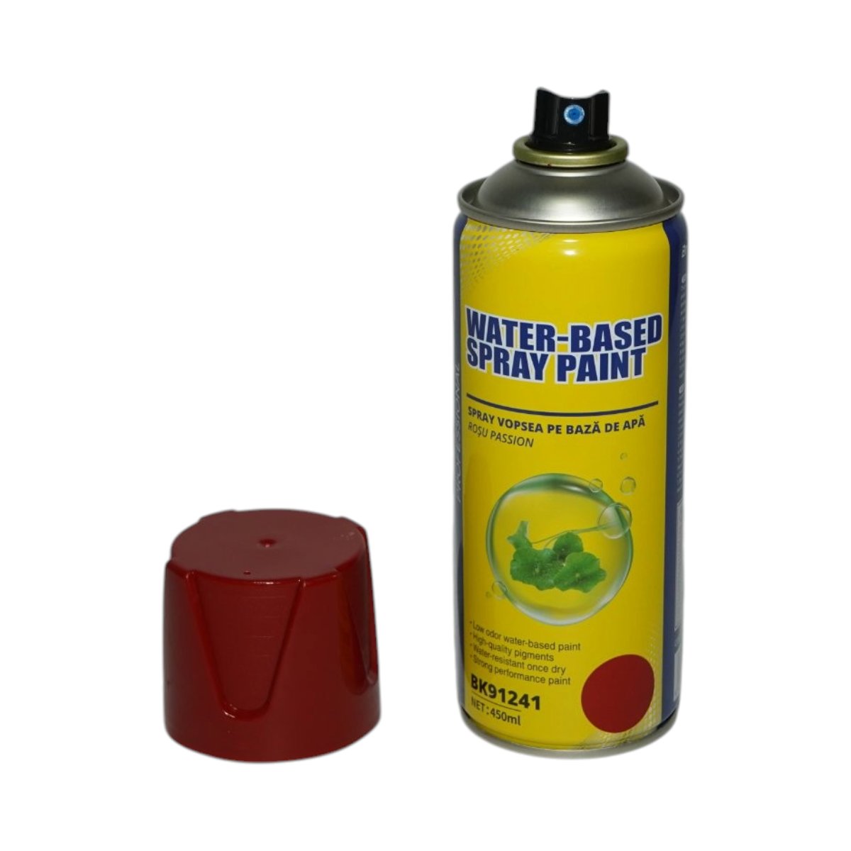 Spray vopsea rosu passion pe baza de apa 450ml Breckner Germany - imagine 2