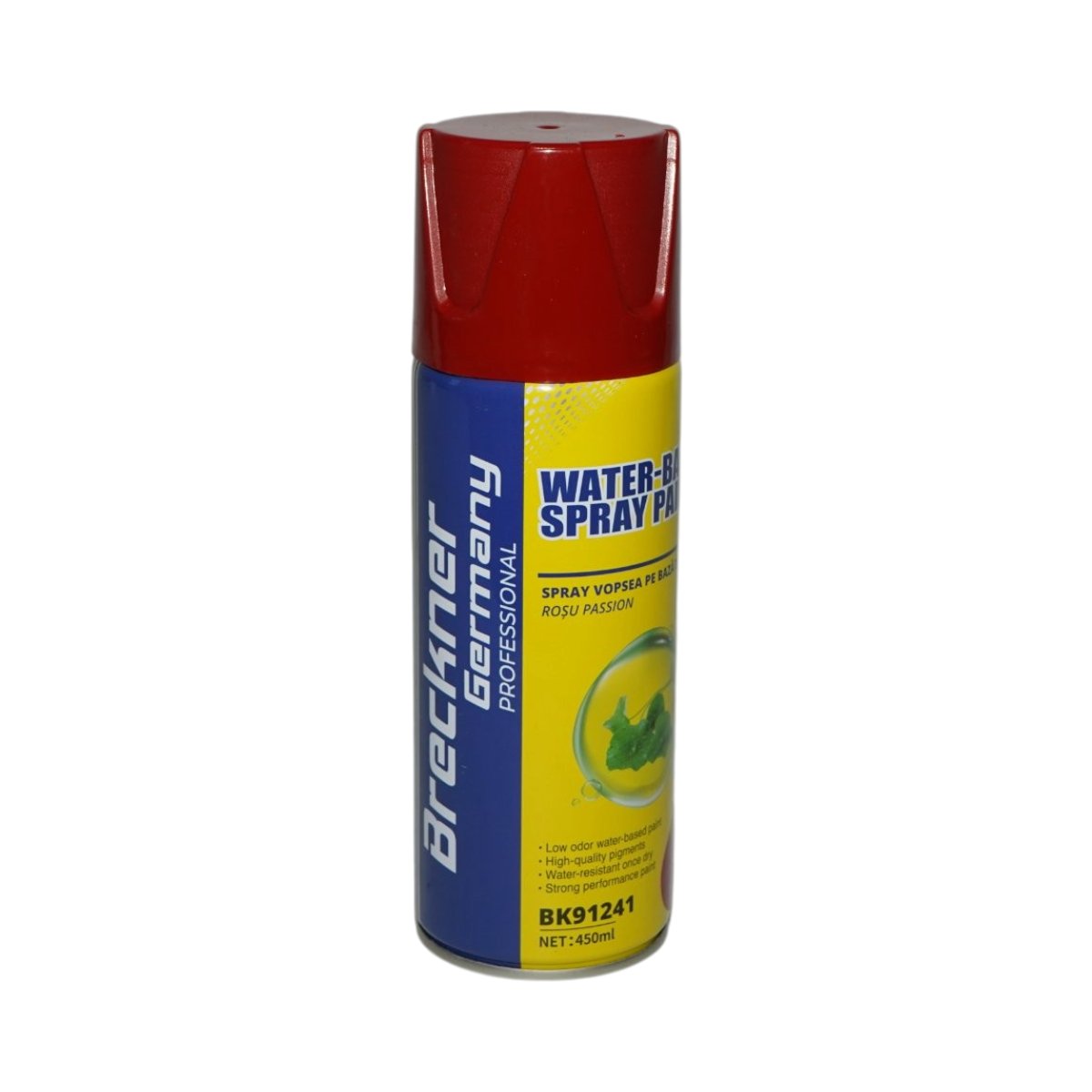 Spray vopsea rosu passion pe baza de apa 450ml Breckner Germany - imagine 3